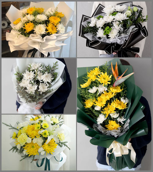 河北张家口白事花束代送